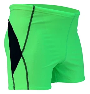ACCLAIM Cairns Boxer Da Nuoto Fluo Verde Nero XL 40"-42" Marcato (C) - Afbeelding 1 van 6