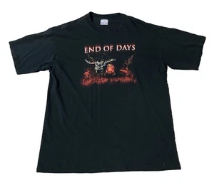 Vintage End of Days Movie Promo T Shirt Size XL Single Stitch 90's Black - Picture 1 of 5