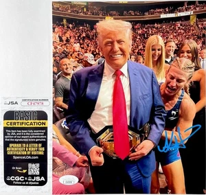 Cintura Kayla Harrison firmata UFC Championship 8x10 foto B autografo JSA COA - Foto 1 di 1