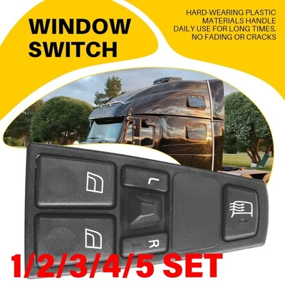 电动窗控制开关按钮驱动器侧适用于沃尔沃 VNL 2005 - 2016 — 第 1/4 张图片