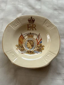 J G MEAKIN Sunshine Dish Coronation 1953 Queen Elizabeth II Vintage Royal Plate - Picture 1 of 5