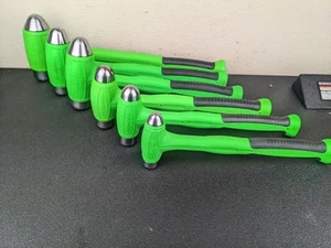 #bk705 Snap-on NEW 6pc MASTER Green Ball Peen Dead Blow Hammer Set - Picture 1 of 16