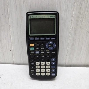 Calculadora gráfica Texas Instruments TI-83 Plus probada funcionando con cubierta - Imagen 1 de 4