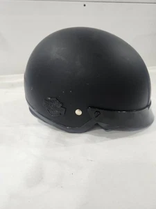 Harley Davidson Motorcycle Half Helmet HD-H03 Black DOT Size Medium - Picture 1 of 7