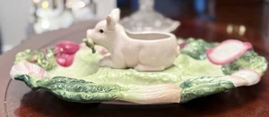 Fitz and Floyd, French Market Ceramic Serving Platter, 17x13”, No Chips, Cracks - Picture 1 of 11