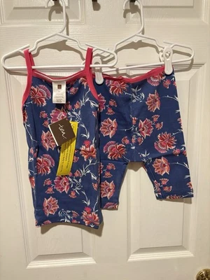 Tea Collection Girls' Pajama Set French Blue Size 6 - Image 1 of 4