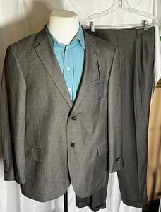 Dockers Neu mit Etikett 2-teiliger Anzug grau Haifischleder Jacke 44 S Hose 34 W x 32 L - Bild 1 von 18