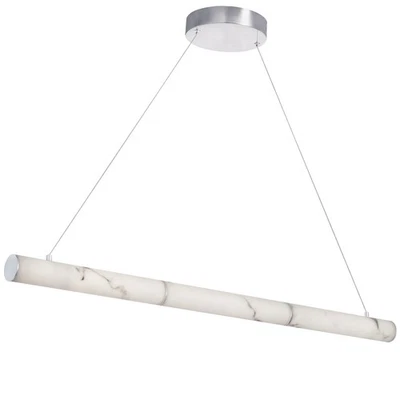 Dainolite RBN-4030HP Reuben 40"W LED Linear Chandelier - White - Image 1 of 4