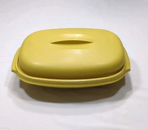 Vintage Tupperware 3 Stück Ernte Gold Mikrowelle Gemüse Dampfgarer 1273 1274 1275 - Bild 1 von 3
