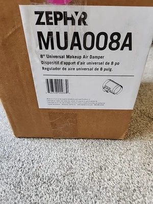 Amortiguador de Aire de Maquillaje Automático Universal Zephr 8" con Kit de Sensor de Presión Plateado Foto 1 de 4