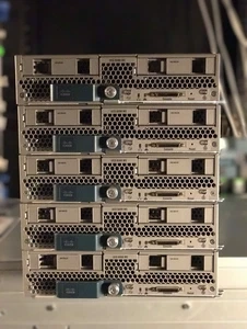 Cisco B200 M3 Two E5-2667V2 256GB Ram Blade Server VIC1240 2x SFF SSD/HDD - Picture 1 of 9