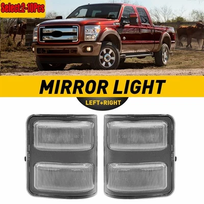 10Pcs LED Side Marker Lights Housing Clear For 2008-16 Ford F250/F350/F450/F550 - Image 1 of 4