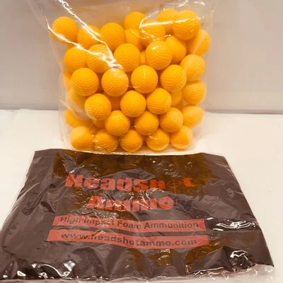 Headshot Ammo Yellow 85 Pieces/Rounds Nerf Rival Airsoft Replacement Rounds - Image 1 of 3