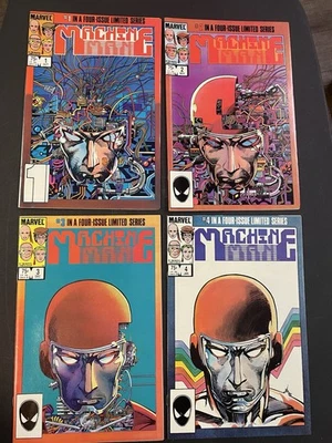 MACHINE MAN #1 2 3 4 COMPLETE MARVEL 1984 SET 1ST IRON MAN 2020 ARNO STARK 1-4 - Image 1 of 4