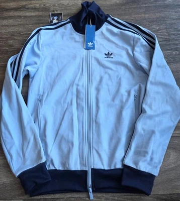 Новый с Ярлыками Adidas Originals Beckenbauer классическая куртка небесно-голубой мужской размер маленький JP2521 - Изображение 1 из 4