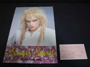 Michael Monroe 1990 Japan Tour Book w Osaka Ticket Concert Program Hanoi Rocks - Picture 1 of 8