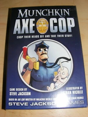 Munchkin AXE COP - card game - 1st Ed 1st printing Malachai & Ethan Nicolle NEW - Image 1 of 3