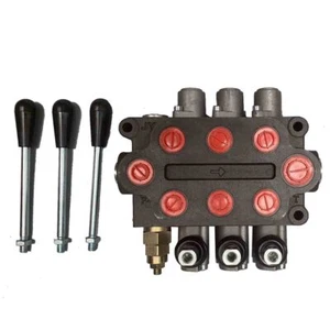 3 Spool Hydraulic Directional Control Valve 25GPM for Tractor Loader w/Joystick - Picture 1 of 12