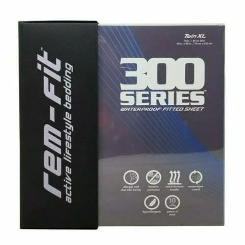 Rem-Fit Active Lifestyle Bedding 300Series Waterproof Fitted Sheet White Twin XL - Image 1 of 1