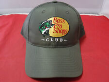 FC8 Bass Pro Shop Club Embroidered Green Snapback Adjustable Mesh Hat