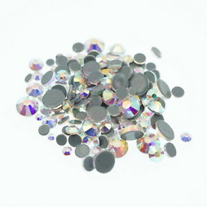 Clear Crystal AB Rhinestones Hotfix Nail Art Garment Crafts Jewelry 3D DIY Decor