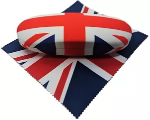 Pacchetto custodia rigida e panno per occhiali da lettura Go Optical Union Jack - Foto 1 di 8