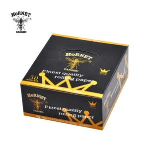 HORNET Cigarette Rolling Papers Slim Classic King Size White 50 Booklets Per Box - Picture 1 of 11