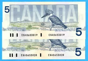1986, ENA Prefix, Crow - Bouey BC-56a Sequential, $5, CH UNC - Picture 1 of 4