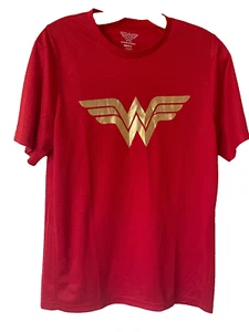 WONDER WOMAN-Official-Men's-#IAMWONDERWOMAN-Run Series T-Shirt-Red-Unisex-SZ Sm - Picture 1 of 5