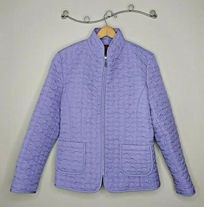 Gallery Damen Gr. Large gesteppte lila Jacke Reißverschluss vorne Langarm gefüttert - Bild 1 von 9