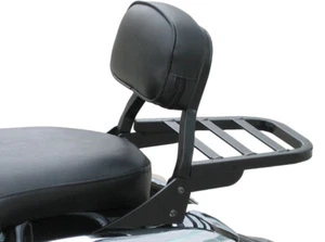Schienalino basso nero con portapacchi per Harley Davidson Sportster XL dal 2004 - Foto 1 di 2