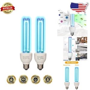 Versatile 25W UV-C Light Bulb E26 Base - Ideal for Disinfection of 800 sq ft - Picture 1 of 11