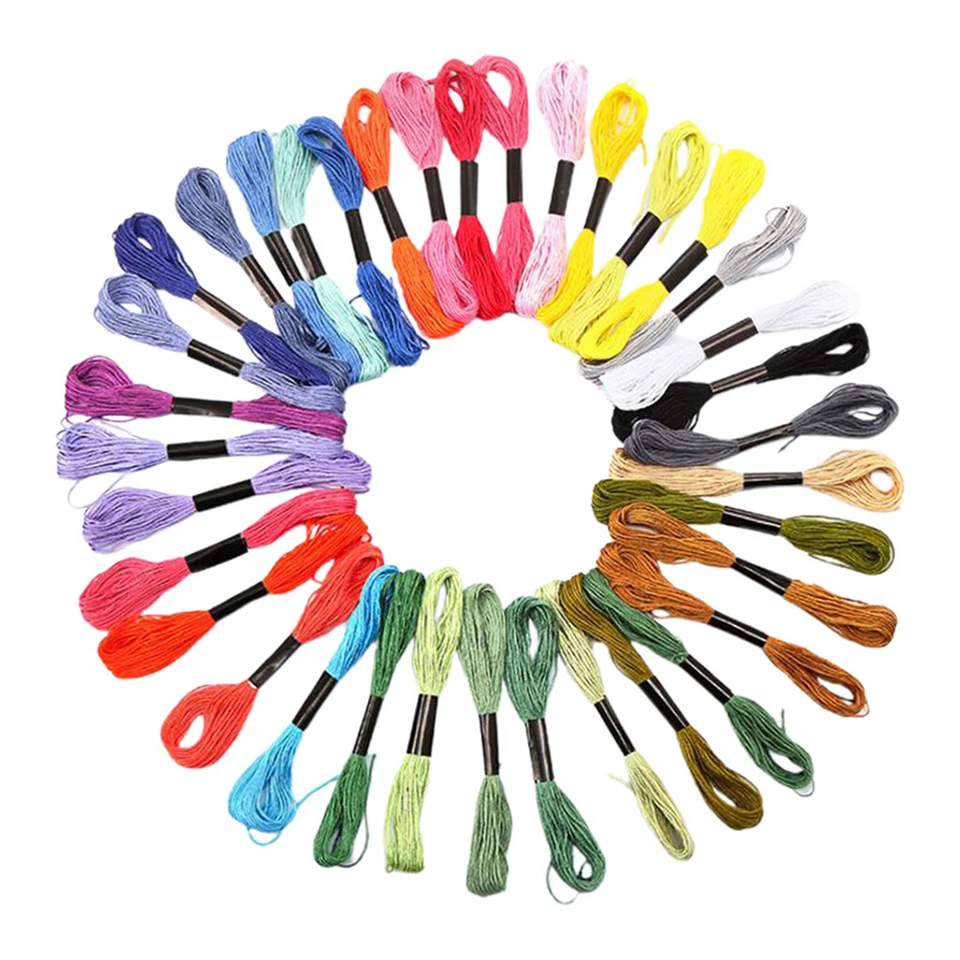 Embroidery Floss Kits 24/36x Cross Stitch Thread Friendship Bracelets String DIY - Image 1 of 1
