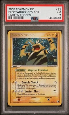 PSA 7 Electabuzz Reverse Foil Unseen Forces #22 2005 Pokemon Ex 84428443 - Image 1 of 2