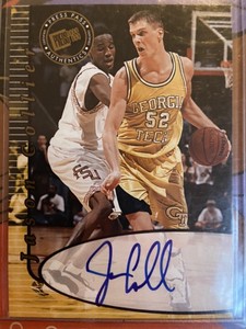 Jason Collier AUTOGRAPH RIP Georgia Tech Yellow Jackets 2000 Press Pass AUTO 