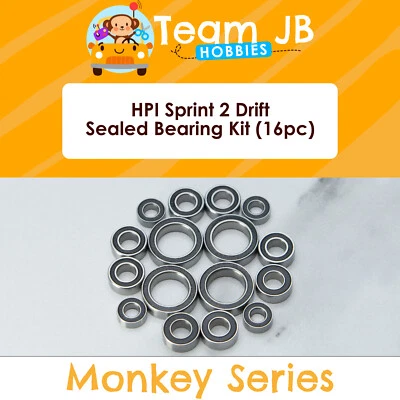 HPI Sprint 2 Drift - 16 Pcs Rubber Sealed Bearings Kit - Image 1 of 2