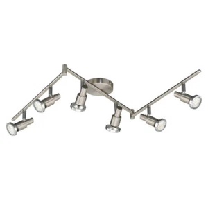 Tween LED-Deckenstrahler, 6x 3 Watt, 1500 Lumen, 3000K, IP20, GU10, nickel-matt - Bild 1 von 1