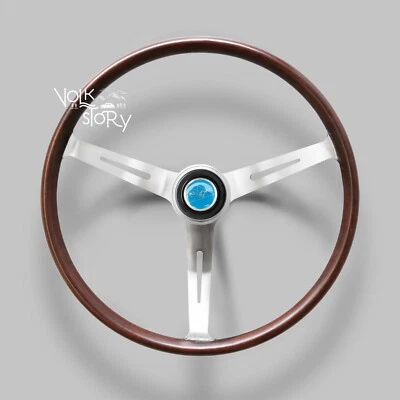 Flat 4 GT wood Steering Wheel 14" Volkswagen vw super beetle 1974-1979 - image 1 of 3