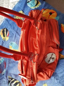 π Mimco Peach Lucid Baby Nappy Gym Travel weekend shoulder strap cross body Bag - Picture 1 of 12
