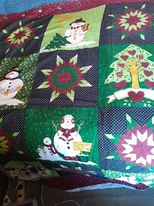 Diana Marcum Christmas Snowbuddies Large Wall Hanging/curtain/shower Curtain - Picture 1 of 9