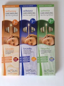 BIOSUN EARCANDLES - SPECIAL -Aroma Candles Value Pack (9 pairs) German made - Picture 1 of 6