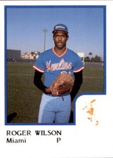 1986 Miami Marlins ProCards #28 Roger Wilson Long Beach California Baseball Card