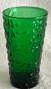 Vintage Anchor Hocking Lido Milano Forest Green 12 oz Glass Tumbler HTF EXC! - Picture 1 of 6