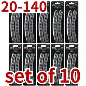 lot of 10 KATO UniTrack N Gauge Curved Tracks R381-30° 4pcs 20-140 Model Train - Picture 1 of 24