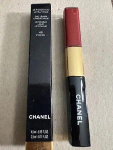 Chanel Le Rouge Duo Ultra Wear Liquid Lip Colour # 49 EVER RED NIB Free Ship - Picture 1 of 3