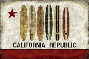 KUNSTDRUCK Surf Republic California Luke Wilson - Bild 1 von 1