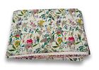 Floral Paradise Quilt Indian Bedspread Cotton Kantha Blanket Handmade Throw Twin