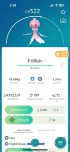 Pokemon GO - Frillish | Pokedex Pokemon | Registered or Unregistered!! - Afbeelding 1 van 1