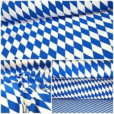 Cotton Fabric Table White/Blue Bavaria Beer Oktoberfest Table Cloth Decor