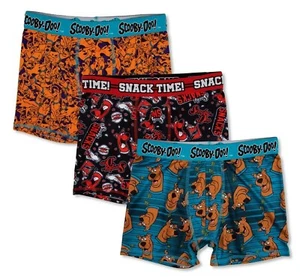 SCOOBY-DOO!! 3-Pack Boxer Briefs Underwear Boys Size 4 Fun To Wear !! - Picture 1 of 1